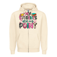 Sandshell my students are on point Zipper Hoodie - Zillion Design Studio