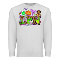 Dove Grey lpn halloween nurse with Premium Sweatshirt - AdoDesignShop