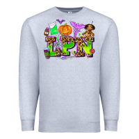 Heather Grey lpn halloween nurse with Premium Sweatshirt - AdoDesignShop