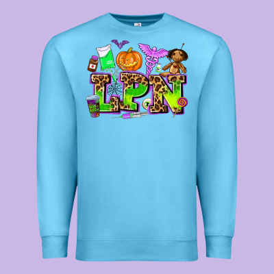Lpn Halloween Nurse With Premium Sweatshirt Designed By Adodesignshop