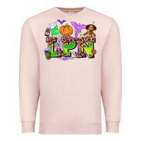 Pale Pink lpn halloween nurse with Premium Sweatshirt - AdoDesignShop