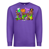 Purple lpn halloween nurse with Premium Sweatshirt - AdoDesignShop