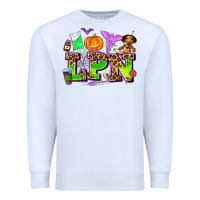White lpn halloween nurse with Premium Sweatshirt - AdoDesignShop