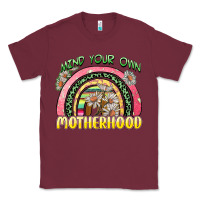 Burgundy mind your own motherhood Classic Tee - Zillion Design Studio