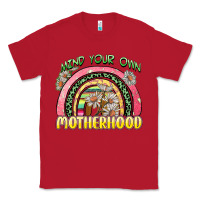 Red mind your own motherhood Classic Tee - Zillion Design Studio