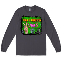 Smoke Watercolor Halloween Vibes Long Sleeve Tee - RanaPortraitStore