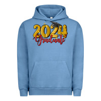 Pigment Pebble Blue 2024 graduate Urban Hoodie - MaliasSmallBusiness