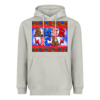 Moon Dust america thunderbolt Heavyweight Hoodie - HRA Design Shop