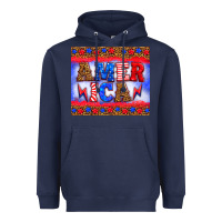 Navy america thunderbolt Heavyweight Hoodie - HRA Design Shop