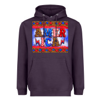 Plum america thunderbolt Heavyweight Hoodie - HRA Design Shop