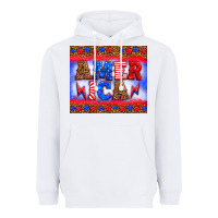 White america thunderbolt Heavyweight Hoodie - HRA Design Shop