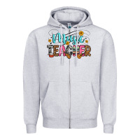 Heather Grey music teacher Zipper Hoodie - Zillion Design Studio