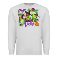 Dove Grey lab tech halloween Premium Sweatshirt - AdoDesignShop