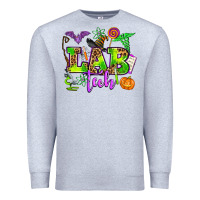 Heather Grey lab tech halloween Premium Sweatshirt - AdoDesignShop