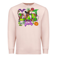 Pale Pink lab tech halloween Premium Sweatshirt - AdoDesignShop