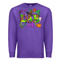 Purple lab tech halloween Premium Sweatshirt - AdoDesignShop