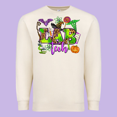 Lab Tech Halloween Premium Sweatshirt Designed By Adodesignshop