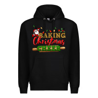 Black Baking Christmas cheer Premium Hoodie - NancyCooperArtShop