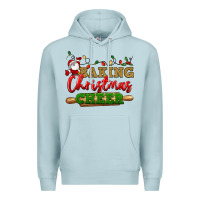 Blue Mist Baking Christmas cheer Premium Hoodie - NancyCooperArtShop