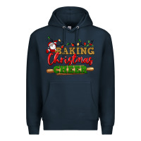 Navy Baking Christmas cheer Premium Hoodie - NancyCooperArtShop