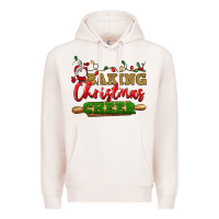 Pale Pink Baking Christmas cheer Premium Hoodie - NancyCooperArtShop