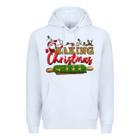 White Baking Christmas cheer Premium Hoodie - NancyCooperArtShop