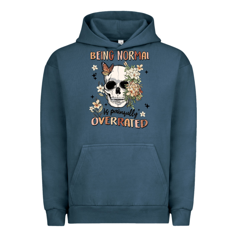 Being Normal Is Painfully Overrated Urban Hoodie by MaliasSmallBusiness | Teevron