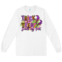 White Trick or treat smell my feet Long Sleeve Tee - RanaPortraitStore