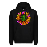 Black halloween sunflower Premium Hoodie - Jasminsmagicworld