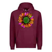 Burgundy halloween sunflower Premium Hoodie - Jasminsmagicworld