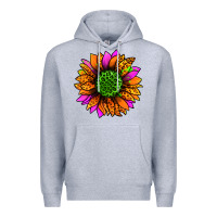 Heather Grey halloween sunflower Premium Hoodie - Jasminsmagicworld