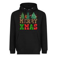 Black merry xmas Heavyweight Hoodie - FaDigitalArtStudio
