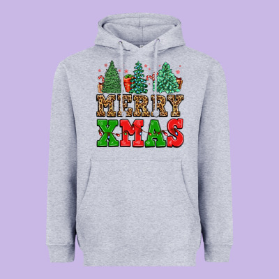 Merry Xmas Heavyweight Hoodie Designed By Fadigitalartstudio
