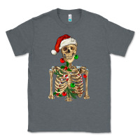 Charcoal Heather Christmas Skeleton Classic Tee - RanaPortraitStore