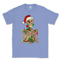 Colony Blue Christmas Skeleton Classic Tee - RanaPortraitStore