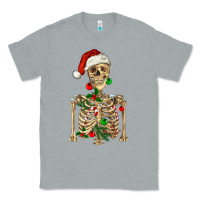 Heather Grey Christmas Skeleton Classic Tee - RanaPortraitStore