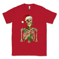 Red Christmas Skeleton Classic Tee - RanaPortraitStore
