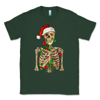 Sports Green Christmas Skeleton Classic Tee - RanaPortraitStore