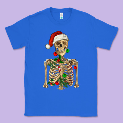 Christmas Skeleton Classic Tee Designed By Ranaportraitstore