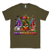 Army Green happy hallothanksmas Classic Tee - FaDigitalArtStudio