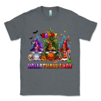 Charcoal Heather happy hallothanksmas Classic Tee - FaDigitalArtStudio