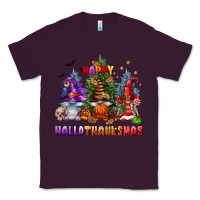 Plum happy hallothanksmas Classic Tee - FaDigitalArtStudio