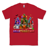 Red happy hallothanksmas Classic Tee - FaDigitalArtStudio