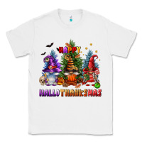 White happy hallothanksmas Classic Tee - FaDigitalArtStudio