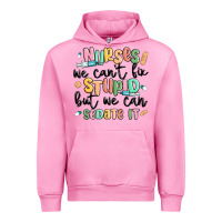 Fuchsia Pink nurses we cant fix stupid Urban Hoodie - MaliasSmallBusiness