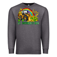 Charcoal Heather i dig st patrick s day bulldozer Premium Sweatshirt - JahusDesignShop