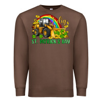 Chestnut i dig st patrick s day bulldozer Premium Sweatshirt - JahusDesignShop