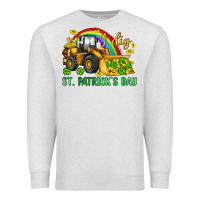 Oatmeal Heather i dig st patrick s day bulldozer Premium Sweatshirt - JahusDesignShop