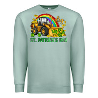 Seafoam i dig st patrick s day bulldozer Premium Sweatshirt - JahusDesignShop