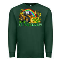 Sports Green i dig st patrick s day bulldozer Premium Sweatshirt - JahusDesignShop